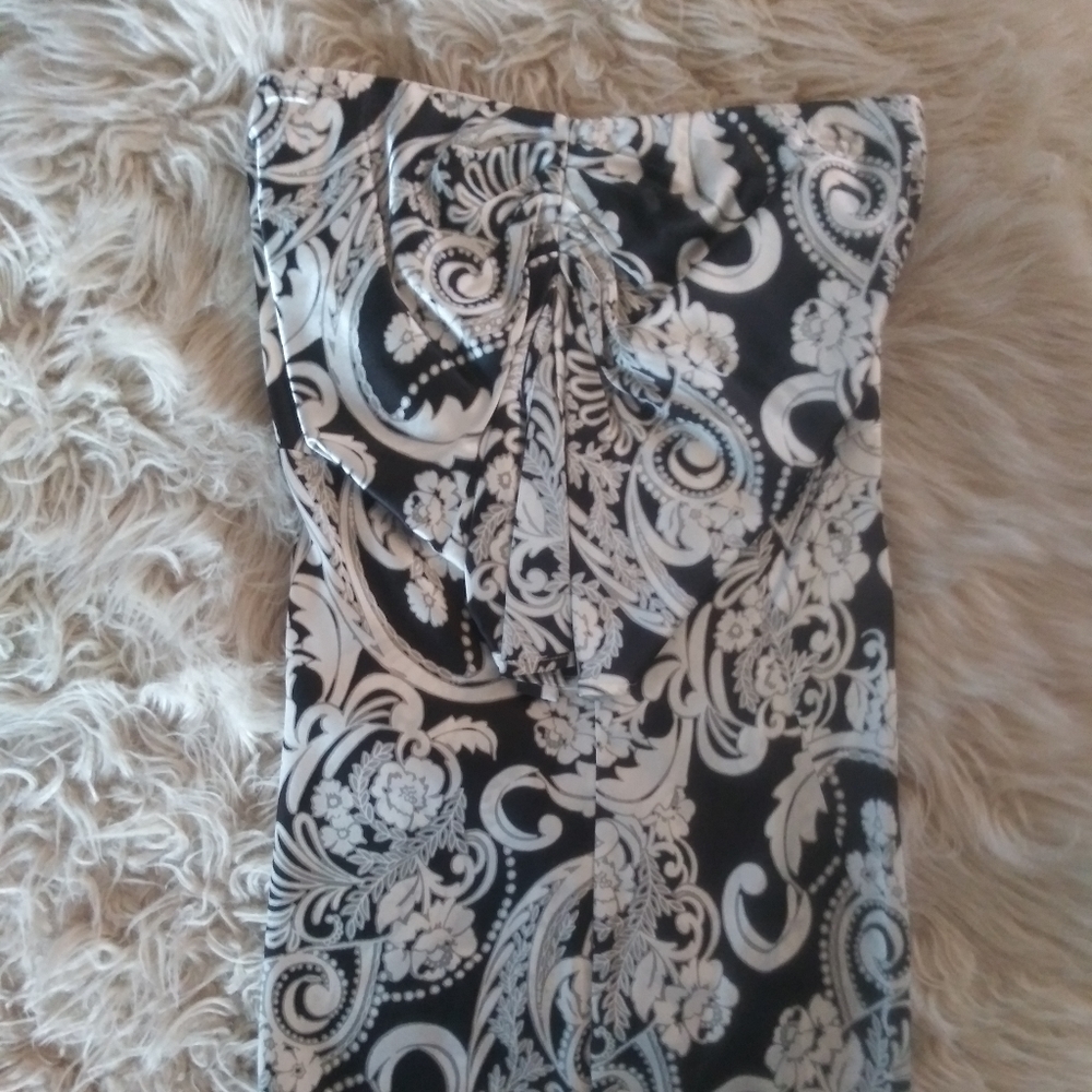 Cache silk strapless top
